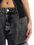 Simmi pocket detail wide leg jeans in grey denim