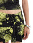 COLLUSION flippy micro mini skirt in bloom print co-ord