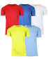 Men's Short Sleeve Moisture-Wicking Quick Dry Performance Crew Neck Tee -5 Pack