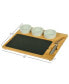 Deluxe Bamboo, Slate Cheese Board, 3 Bowls, Multifunction Knife