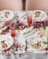 Butterfly Meadow Bunny Accent Plates, Set of 4