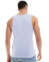 ASOS DESIGN muscle fit vest in light blue