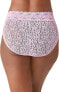 Wacoal 291694 Womens Halo Lace Hi Cut Panty Briefs, Fragrant Lilac, Medium US