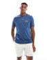 Tommy Hilfiger stack logo t-shirt in sea blue