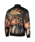 Men's Black Street Fighter Graphic Full-Snap Jacket