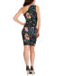 Women's Midnight Printed One-Shoulder Dress