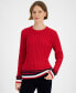 Women's Cable-Knit Crewneck Sweater