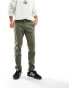 Jack & Jones Intelligence 2 pack slim tapered chino in dusty olive & black