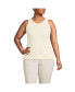 Plus Size Drapey Rib Skimming Tank Top