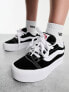 Vans Knu Stacked Platform trainers in black