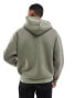 ASOS DESIGN heavyweight oversized scuba hoodie in khaki