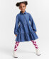 Girls Cotton Chambray Shirtdress, Created for Macy's