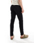 Brave Soul cotton twill trousers with elasticated waist in black