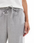 Stradivarius Petite pull on trouser in light grey