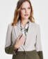 Women's Peak-Lapel Colorblocked Single-Button Blazer