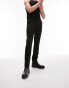 Topman smart skinny trousers in black