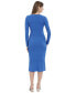 Women's Long-Sleeve Midi Dress