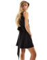 Closet London structured mini dress in black