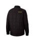 Men's Black Iowa Hawkeyes Detonate Quilted Full-Snap Jacket