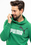 Puma Bluza męska Puma ESS 2 Col Big Logo Hoodie TR zielona 586765 86 L