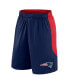 Men's Navy/Red New England Patriots Go Hard Shorts