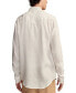 Men's Linen Western Long Sleeve Shirt