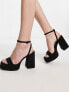 Bershka chunky platform sandal in black