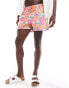 ASOS DESIGN swim short in short length in bright floral print