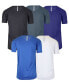 Men's Short Sleeve Moisture-Wicking Quick Dry Performance Crew Neck Tee -5 Pack