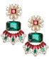 Gold-Tone Multicolor Mixed Crystal Statement Earrings, Created for Macy's