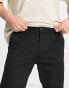 Pull&Bear slim fit basic chinos in black