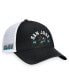 Men's Black/White San Jose Sharks Free Kick Trucker Adjustable Hat