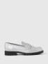 Kids Metallic Loafers