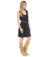 Women's Pleated Belted Tank Dress