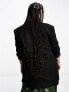 ASOS DESIGN Curve long line perfect blazer in black