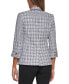 Petite Plaid One-Button Blazer