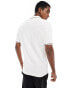 Hollister knitted polo with tipping in cream