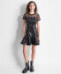 Women's Sequin Ruffled-Hem Mini Dress