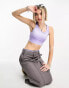 Nike Running Swoosh Dri-Fit high support sports bra in purple