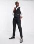 Bolongaro Trevor waistcoat in black with gold contrast pockets