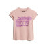 SUPERDRY Retro Glitter Logo Cap short sleeve T-shirt