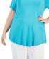 Plus Size Short-Sleeve Top, Created for Macy's