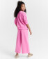 Girls Cropped Wide-Leg French Terry Pants, Created for Macy's