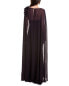 Badgley Mischka Chiffon Overlay Gown Women's Purple 2