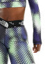 The North Face Training Aracar high waist legging shorts in green dot print Exclusive at ASOS