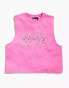 ASOS DESIGN PRIDE genderless tank vest in pink with front print