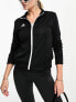 adidas Football track jacket in black