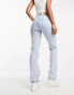 BOSS Ada straight leg jeans in light blue