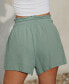 Women's Smocked Paperbag Waist Shorts