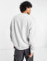 Weekday oversized sweatshirt in grey melange